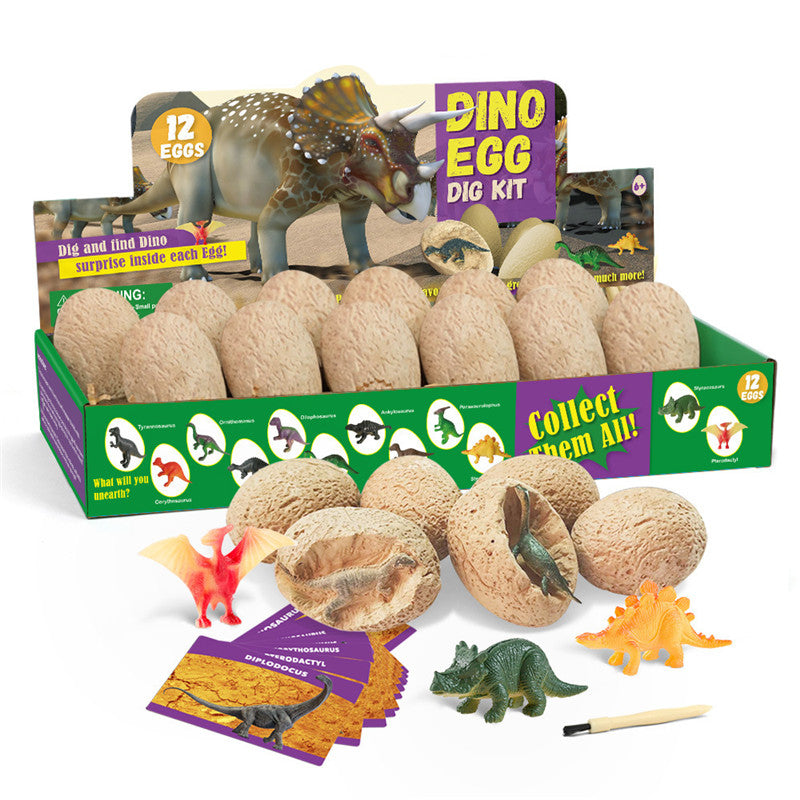 Gräv-ägg för barn 12-pack – Dinosaurieägg