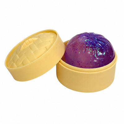 Squishy dumpling – lila glitter